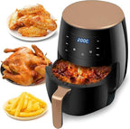 6L Multifunctional Digital Touch Air Fryer – 2400W Sleek Black Design for Healthier Cooking