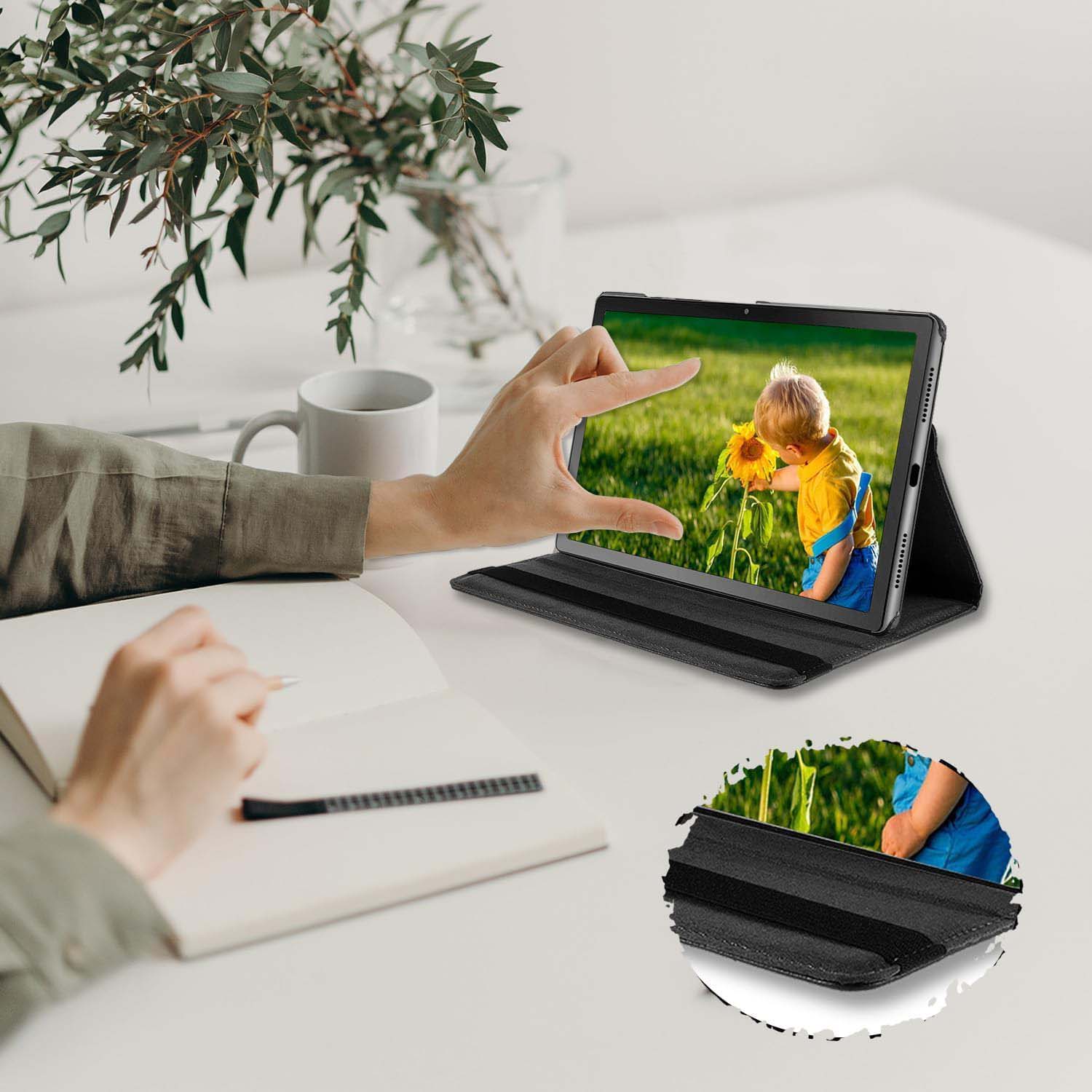 360° Rotating Leather Stand Cover