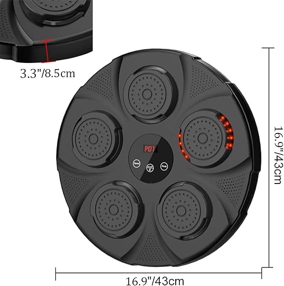 Music Boxing Machine | Smart Punching Equipment with LED Screen & Reaction Targets | Home Fitness & Fun Gift