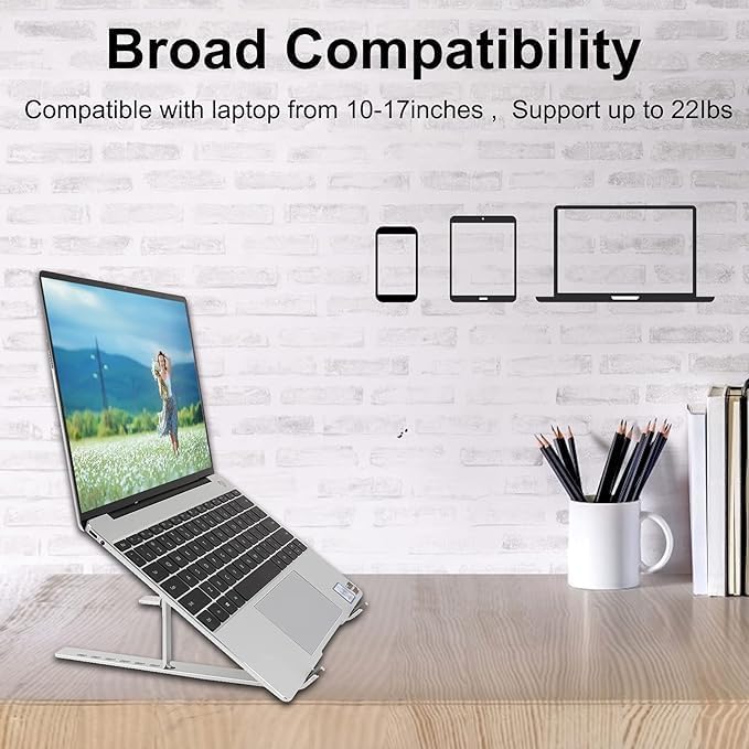 Creative Folding Laptop Stand | Adjustable & Portable Bracket for Enhanced Ergonomics