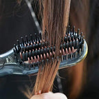 Professional 3-in-1 Hair Styling Brush | Hair Dryer, Straightener & Volumizer with Ionic Technology | Multiple Heat Settings for All Hair Types