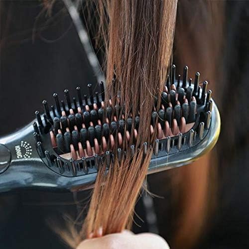 Professional 3-in-1 Hair Styling Brush | Hair Dryer, Straightener & Volumizer with Ionic Technology | Multiple Heat Settings for All Hair Types