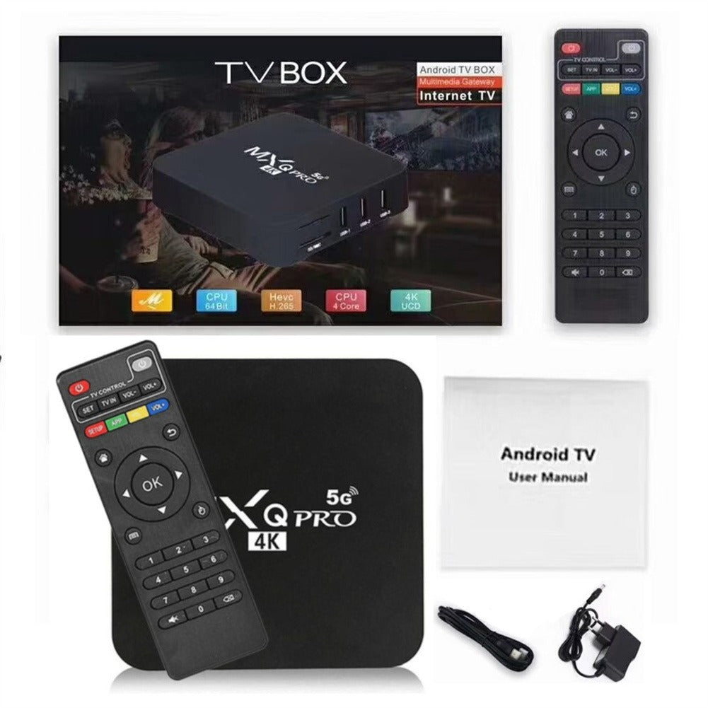 MXQ Pro TV Box 4K 5G | Android 10 Set-Top Box with HD Internet Streaming