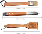 18-Piece BBQ Tool Set | Stainless Steel Grilling Accessories with Wooden Handles | Perfect Gift for Men & Women