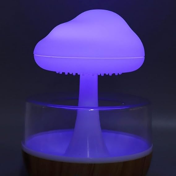 Rain Cloud Humidifier | 450ml Mini Cool Mist Humidifier with 7 LED Lights | USB Personal Desktop Humidifier