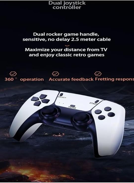 Wireless 2.4G HD Arcade PSP – Mini TV Game Console | PS5 Handle Compatible | 64GB with 15,000 Retro Games