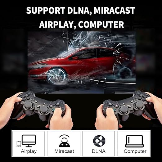 Game TV Box – 4K HD 3D Retro Video Game Console | 64GB & 128GB Storage | 35,000 Classic Games | Smart TV Box