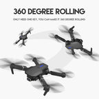 8K Foldable Mini Drone - Dual Camera, WiFi FPV, Gesture Control, Android/iOS Compatible, with Carry Case (Black) – Compact & Powerful Drone for Aerial Photography