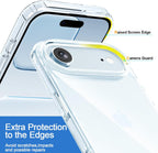 Crystal Clear Case for iPhone 17 Air 6.5" (2025) | Anti-Yellowing Hard Back, Slim Shockproof Bumper, Wireless Charging Compatible Transparent Protective Phone Cover