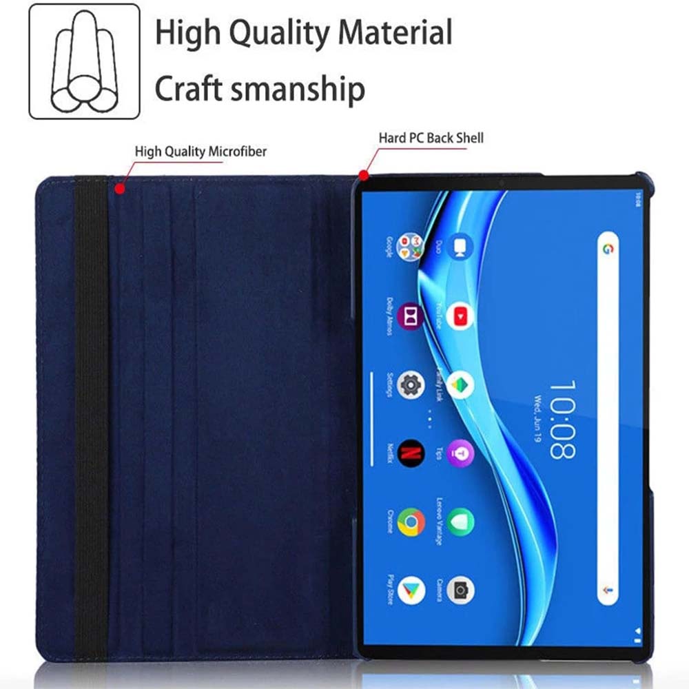 360° Swivel Leather Cover for Honor Pad 8 12" – Anti-Fall Stand, Multi-Angle Viewing & Auto Wake/Sleep Smart Case with Full Protection