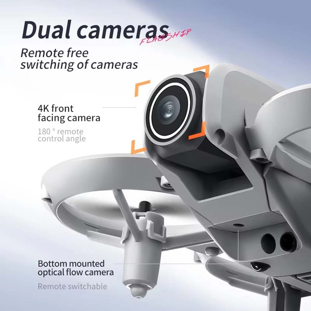 4K Camera Drone with HD FPV | Mini Quadcopter Toy for Beginners | 6-Axis Gyro, Remote Control, Cool LED Lights, Stable Flight & Easy Operation