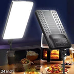 24" LED Video Light | Dimmable Studio Lighting Panel with Remote Control | Adjustable Brightness for Photography, Live Streaming, Vlogging & Professional Video Production