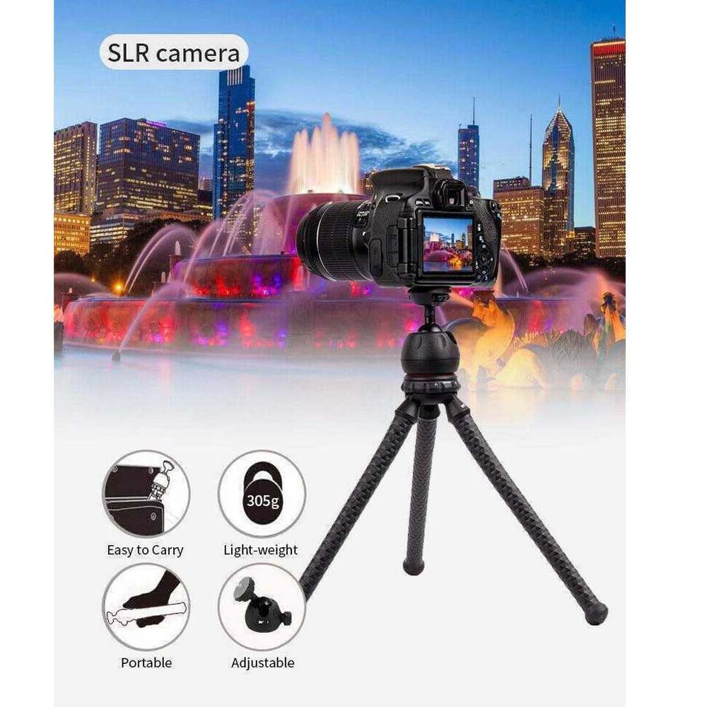 Mini Flexible Tripod – Portable Phone & Camera Stand with Adjustable Bendable Legs | Universal Mount for Tabletop, Vlogging, Selfies, YouTube & Photography (Lightweight & Durable)