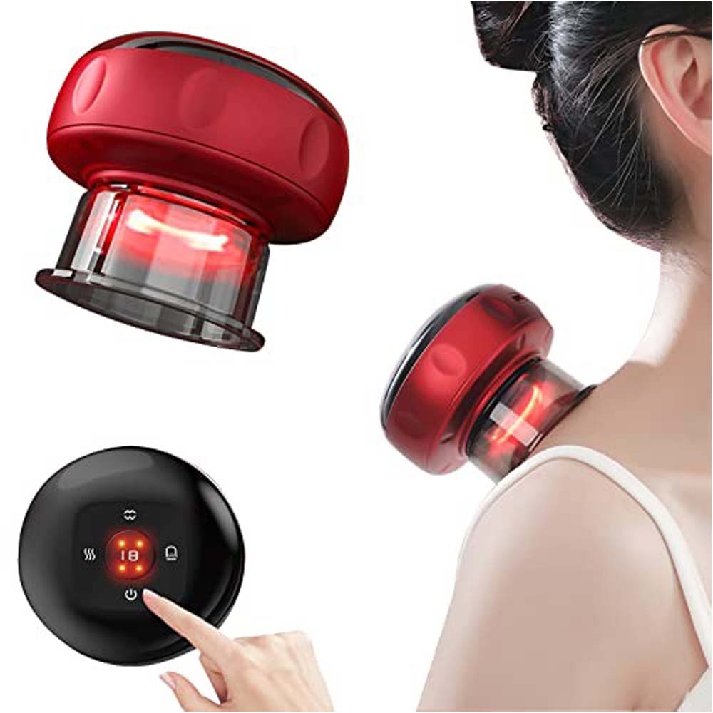 Smart Electric Cupping Device with 5 Massage Modes & Heating Therapy – Full Body Vacuum Massager for Deep Muscle Relaxation & Pain Relief