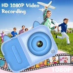 Kids Instant Print Camera - 1080P Digital Camera for Children 3-12 with Photo Papers (Blue, No Card Included)