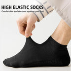 10 Pairs Men’s Breathable Cotton Ankle Socks – Black, Ultra Lightweight, All-Season Comfort, Low-Cut Everyday Socks for Work, Sports, and Casual Wear