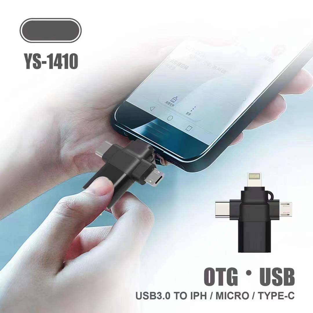 3-in-1 OTG Adapter – USB 3.0 High-Speed Hub with SD/TF Card Reader & Charging Port | Universal Connector for Smartphones, Tablets, Laptops & More