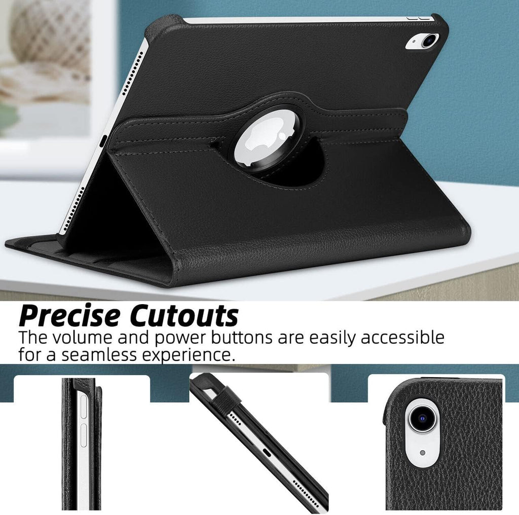 iPad 10th Gen 10.9" Leather Case – 360° Rotating Smart Cover with Auto Sleep/Wake, Multi-Angle Stand & Full Protection (Multi Colour)