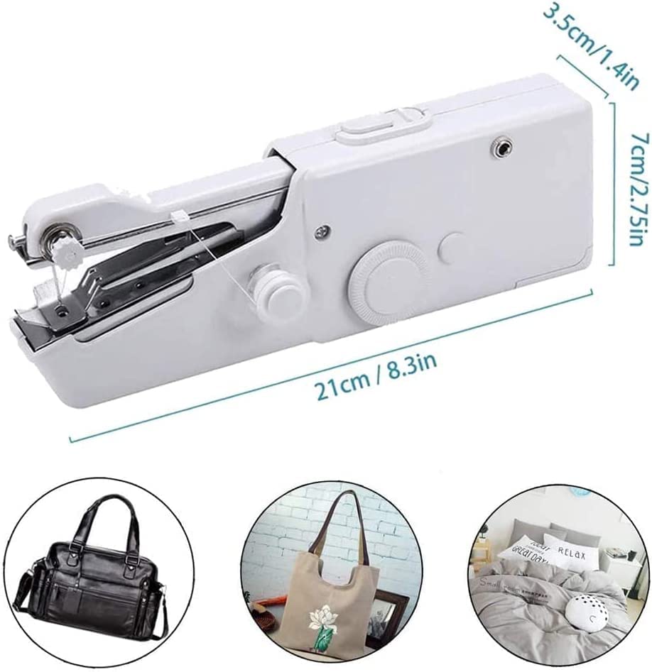 Mini Portable Handheld Sewing Machine | Cordless Electric Quick Stitch Tool for Clothes, Fabric & Travel Repairs | Lightweight, Easy-to-Use Sewing Device for Beginners