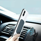 2-in-1 Magnetic Phone Holder – Premium Leather Phone Stand & Strong Magnetic Car Mount | Universal Holder for Smartphones, Desk & Travel Use (Durable & Stylish)