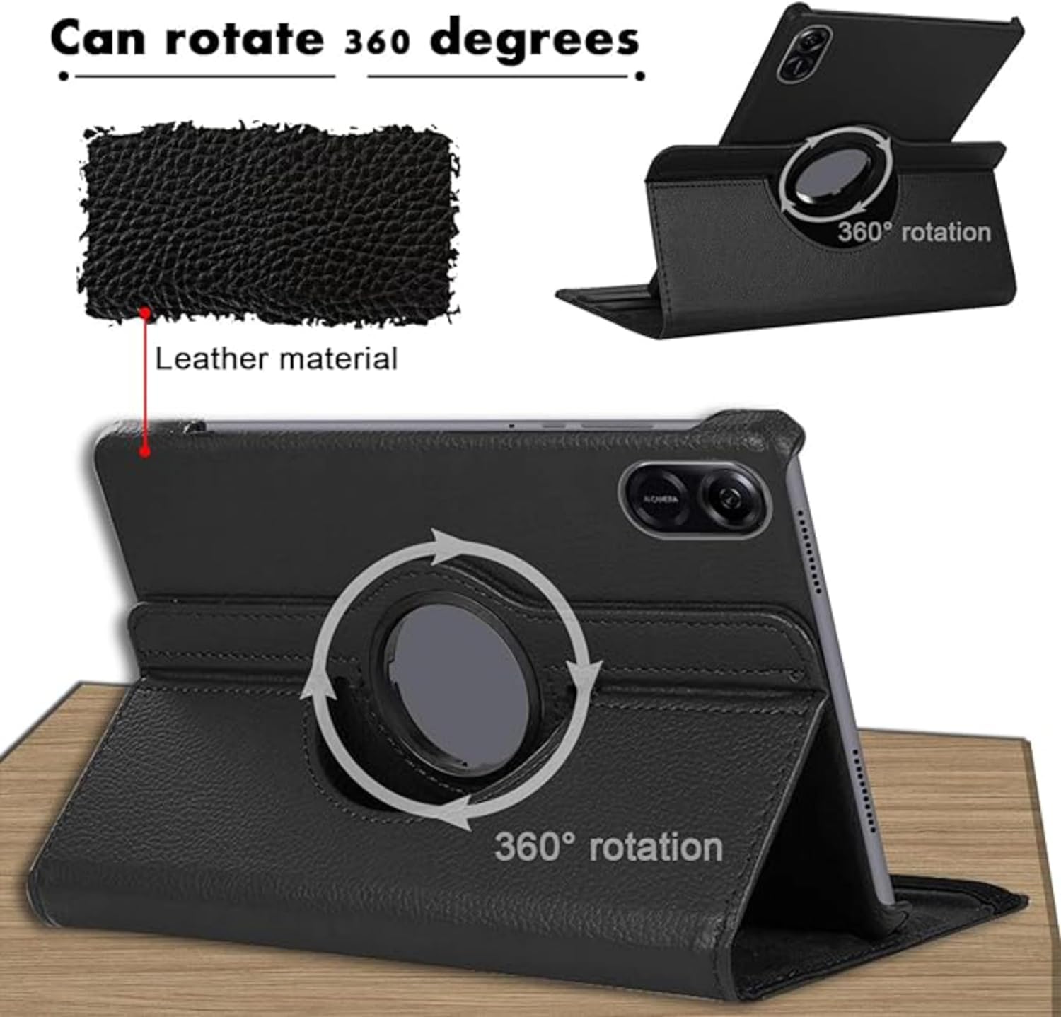 360° Rotating PU Leather Case for Honor Pad X9/X8 Pro 11.5" – Smart Stand Cover with Multi-Angle Viewing & Full-Body Protective Design