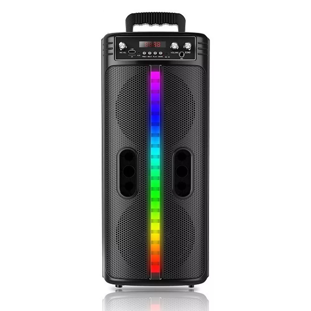 Portable 8-Inch Trolley Speaker – Bluetooth, Powerful Bass, USB/AUX Connectivity for Outdoor Events