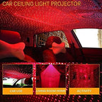 Portable Rotating Star Atmosphere Projector | USB Night Light Lamp for Car, Home, and Party Décor