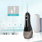 Portable Dental Water Flosser – Rechargeable Oral Irrigator with Bag, IPX7 Waterproof, Perfect for Home and Travel