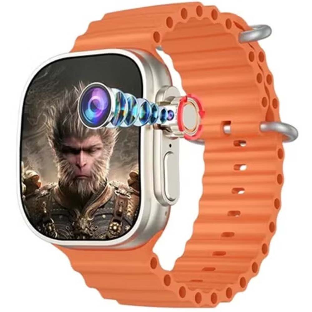 ST13 Smart Watch: 2.2" full-screen, 4G SIM support, 3 straps & wireless charger. Elegant gold design for ladies & gents.