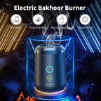 Mini Portable Incense Burner | USB Rechargeable Aroma Diffuser | Electric Arabic Bakhoor Holder for Muslim Home Decor