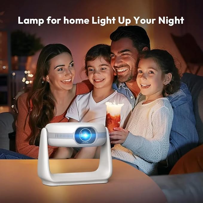 Smart Android 11.0 1080P Projector – 5G WiFi Lamp Portable | 4K Support | HD Video Home Theater Experience | Ultimate Entertainment Solution