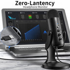 Mc-PW8 Professional USB Microphone – Condenser Desktop Microphone for Gaming, Streaming, Podcasting & Recording