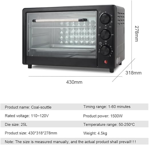 25L Electric Oven | Compact Countertop Baking & Roasting Oven with Timer