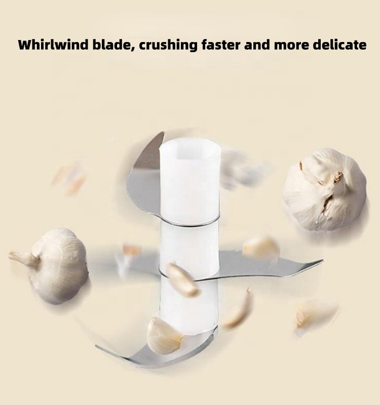 Mini Press Intelligent Electric Garlic Machine | Wireless Food Chopper 100/250ml | Versatile Kitchen Tool for Garlic, Ginger, Chili, Herbs & Nuts | Compact & Elegant Design | Easy Storage & Use