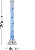 120 cm LED Bubble Water Fish Tank | Large Mood-Enhancing Color-Changing Lamp Tube