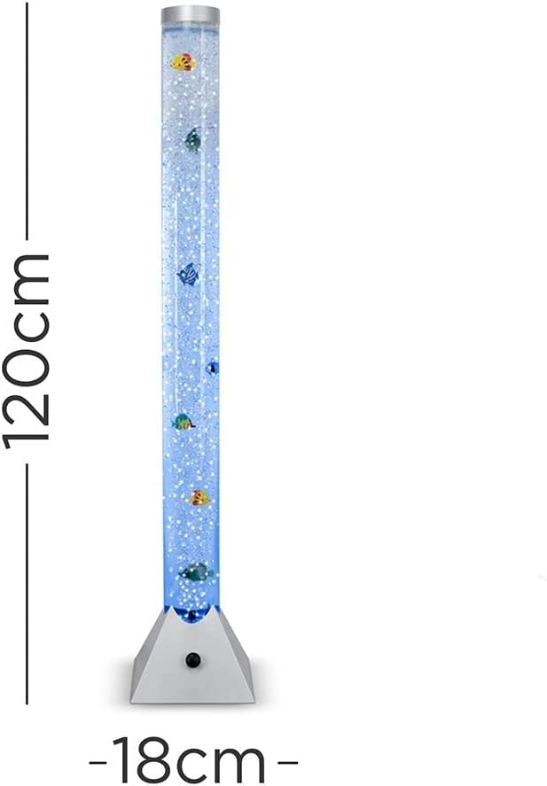 120 cm LED Bubble Water Fish Tank | Large Mood-Enhancing Color-Changing Lamp Tube