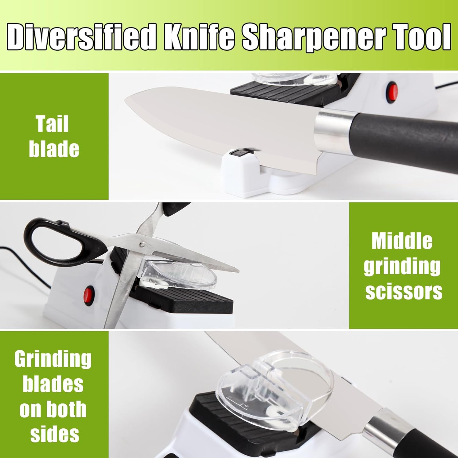Premium Electric Knife Sharpener – Durable USB-Powered Sharpener for Safe and Stylish Knife Maintenance