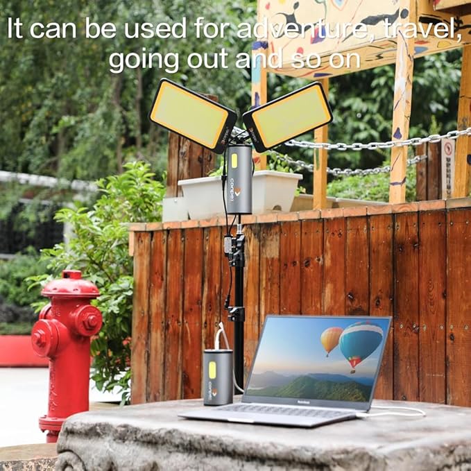 Multi-Functional Portable Power Supply | USB Rechargeable 12W Emergency Light for Camping & Tents