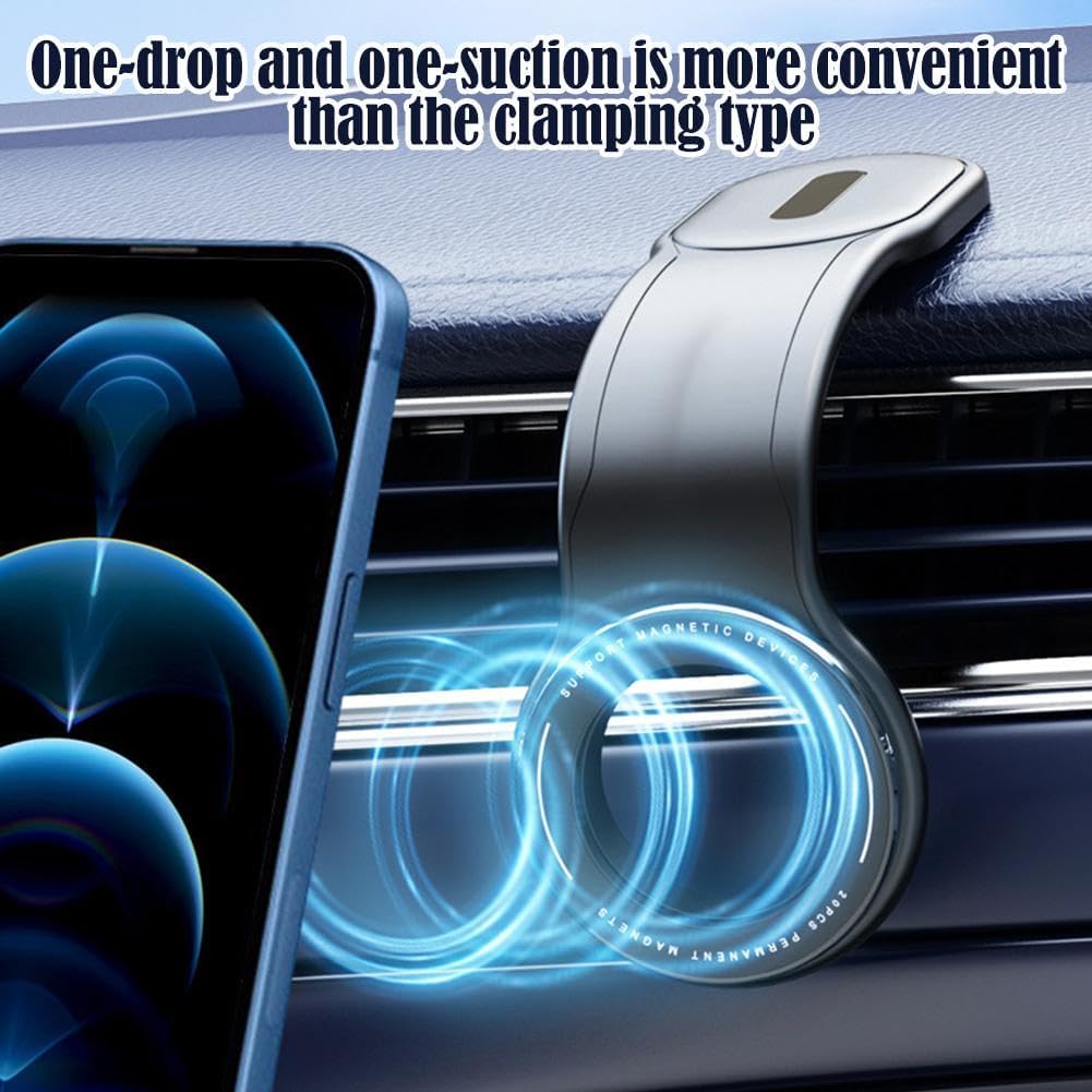 Magnetic Phone Holder Base for Car | Secure & Convenient Dashboard Bracket | Hands-Free Design for All Smartphones | Durable & Sleek