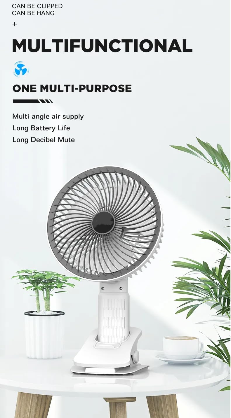 Handheld Rechargeable USB Portable Fan – Wearable Neck Air Cooler with Foldable Design for Travel and Outdoor Use