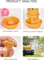 8-Hole Automatic Bubble Toy | Outdoor Electric Bubble Machine for Kids’ Endless Fun