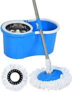 Rotate Stainless Steel Wringer Spin Mop Bucket System | 360° Spin for Efficient Cleaning