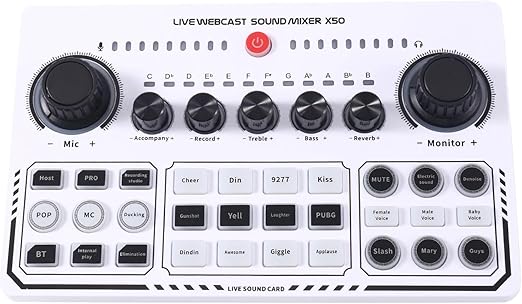X50 Live Studio Sound Card – USB Sound Card & Broadcast Audio Mixer for Podcasts, Streaming, and Music Production