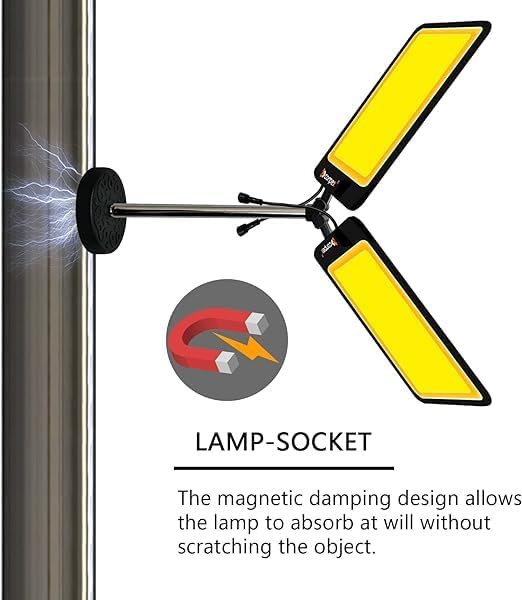 CONPEX LED Work Light | 20,000LM Dual-Head Adjustable Magnetic Light for Workshop & Camping