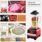 Heavy Duty Commercial Grade Blender Juicer – 6-Blade Mixer for Smoothies, Food Processing, and Ice Crushing