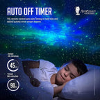 Astronaut Galaxy Star Projector Night Light | Starry Nebula Ceiling LED Lamp with Timer & Remote