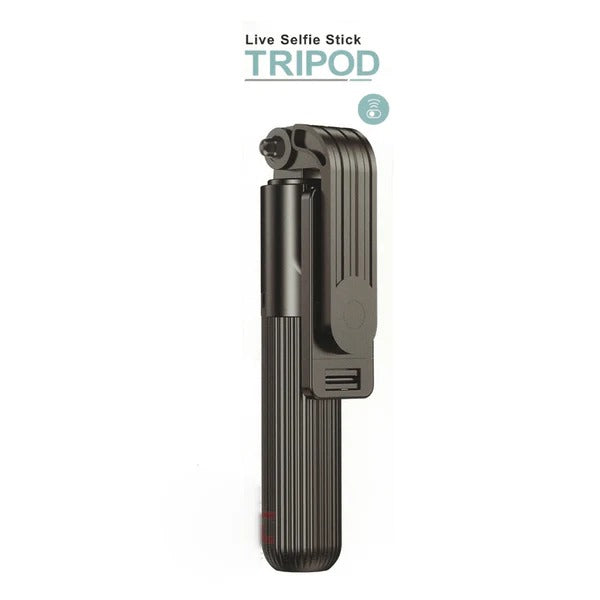 Bluetooth Selfie Stick Tripod D-10 | 360° Rotating Mini Live Broadcast Tripod | Stable Support for Live Streams, Virtual Meetings & Video Calls