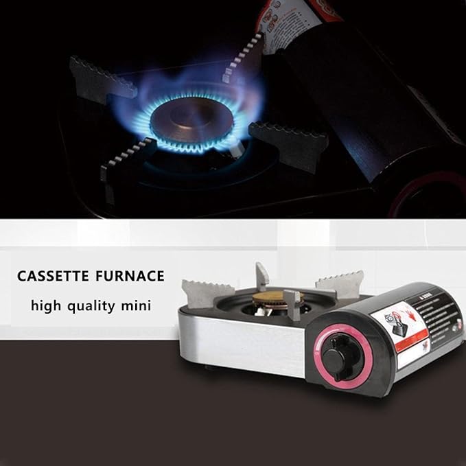 Gas Cooker Outdoor Mini Square Stove | Portable Folding Gas Stove for Camping & Adventures