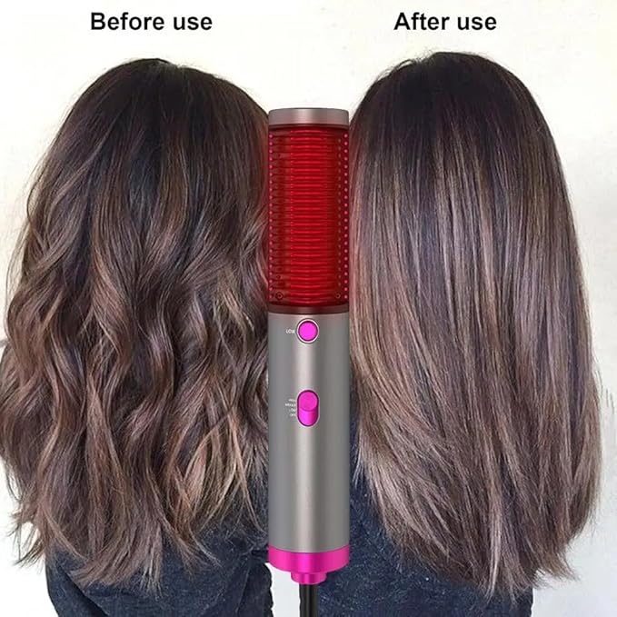 3-in-1 Hot Air Brush | Dry, Straighten, and Curl | Effortless Hair Styling Made Simple