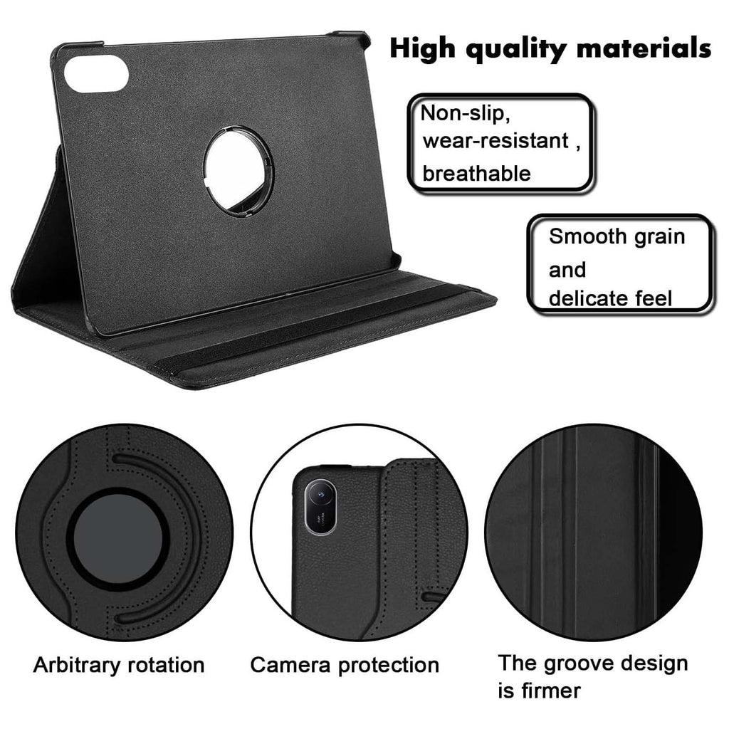 360° Rotating Leather Stand Cover Case for Huawei MatePad 11 (2024) – [Multi-Colour] Smart Case with Auto Wake/Sleep & Multi-Angle Viewing